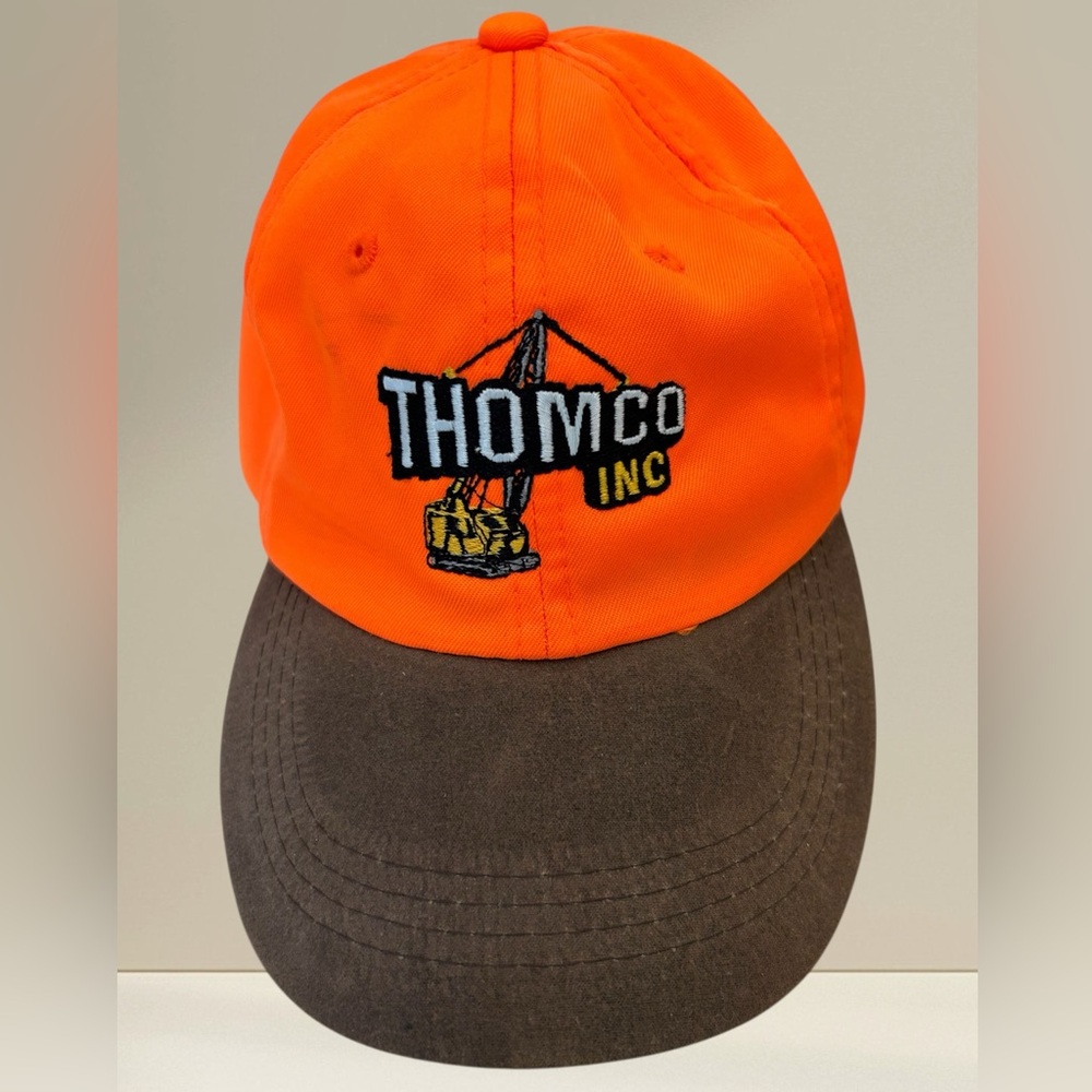 Thomco Inc Orange and Brown Cap, Hunter Orange, Adjustable Size